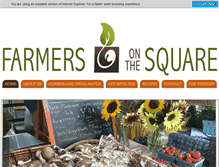 Tablet Screenshot of farmersonthesquare.com
